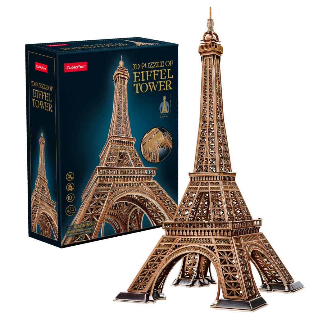 Tour Eiffel 3D carton CubicFun