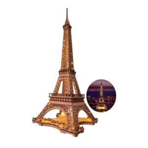 Tour Eiffel lumineuse 3D en bois Robotime