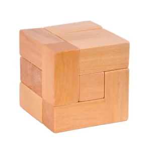 Casse-tête cube verrouillé en bois