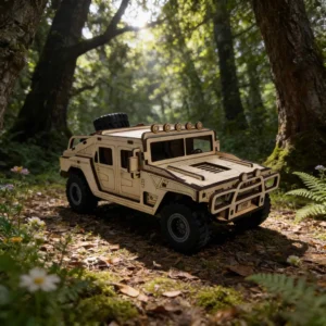 4x4 tout-terrain 3D en bois