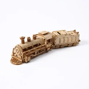 Locomotive rétro 3D en bois