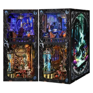 Book nook cabinet des créatures fantastiques LED