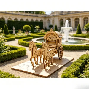 Carrosse royal 3D en bois à assembler
