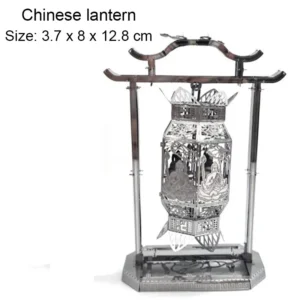 Lanterne chinoise miniature 3D en métal
