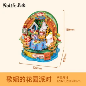 Moomin fête au jardin miniature Rolife
