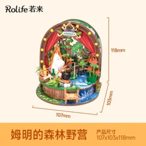 Moomin camp en forêt miniature Rolife