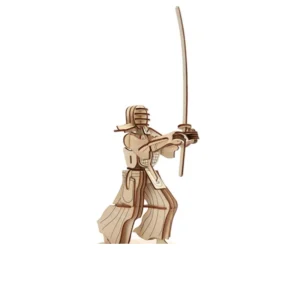 Robot Kendo 3D en bois